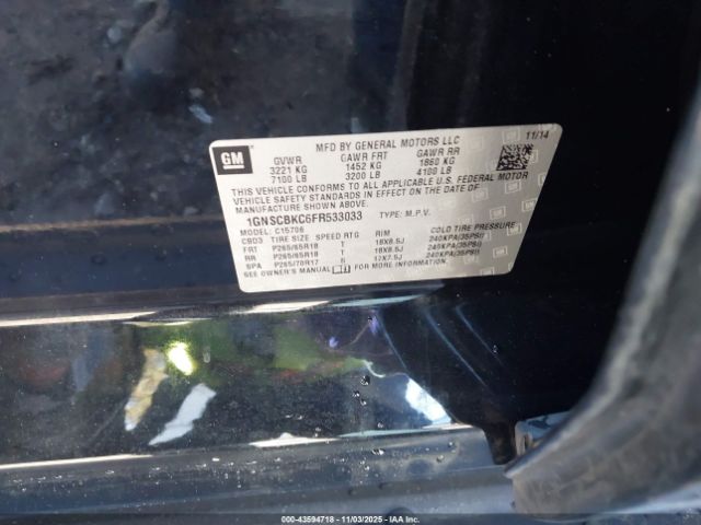 Chevrolet Tahoe Lt Image 9