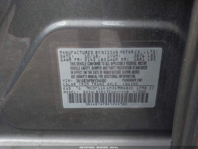 Nissan Sentra S Image 8